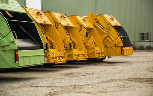 Metal recycling process at a facility in South East London